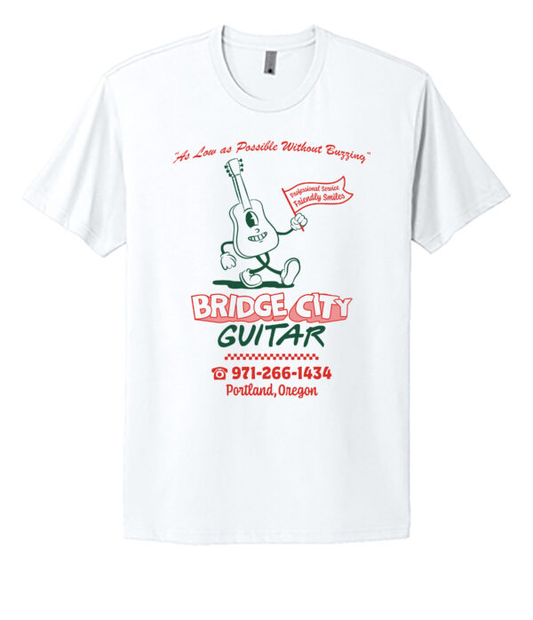 Bridge City Guitar Pizza Shirt